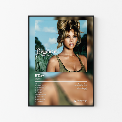 Beyonce BDay Album Poster