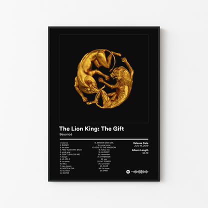 Beyonce The Lion King The Gift Album Poster