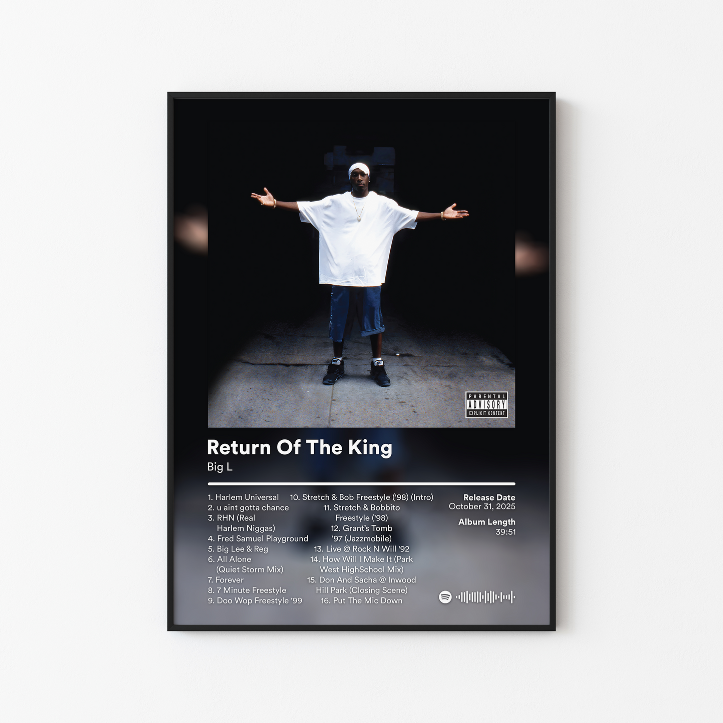 Big L Harlems Finest Return Of The King Album Poster