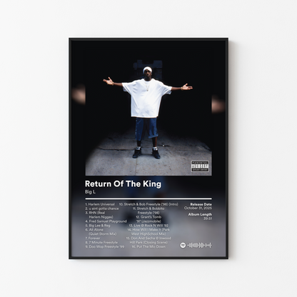 Big L Harlems Finest Return Of The King Album Poster