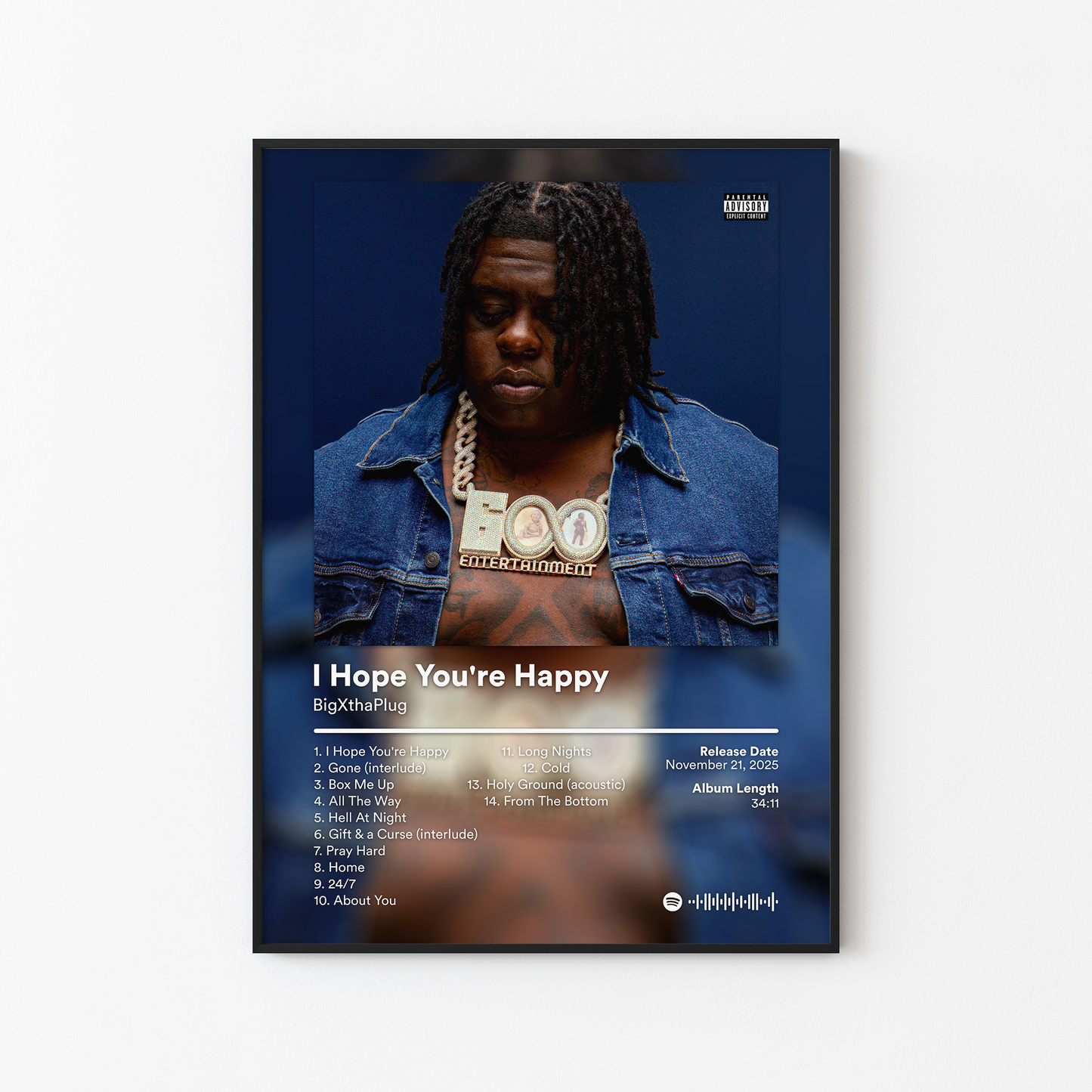 BigXthaPlug I Hope You're Happy (Deluxe) Album Poster
