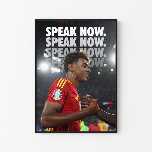 Lamine Yamal Speak Now Poster