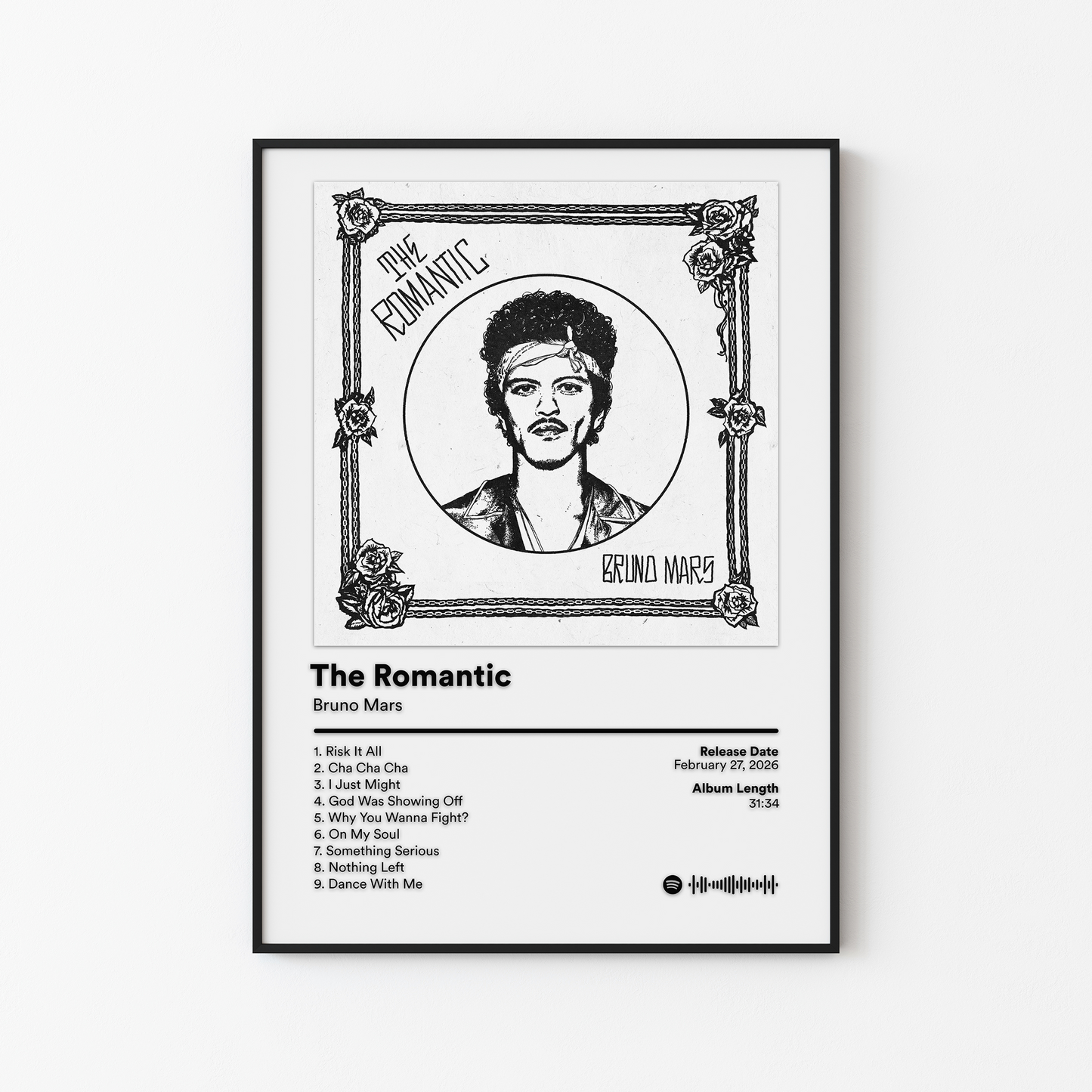 Bruno Mars The Romantic Album Poster