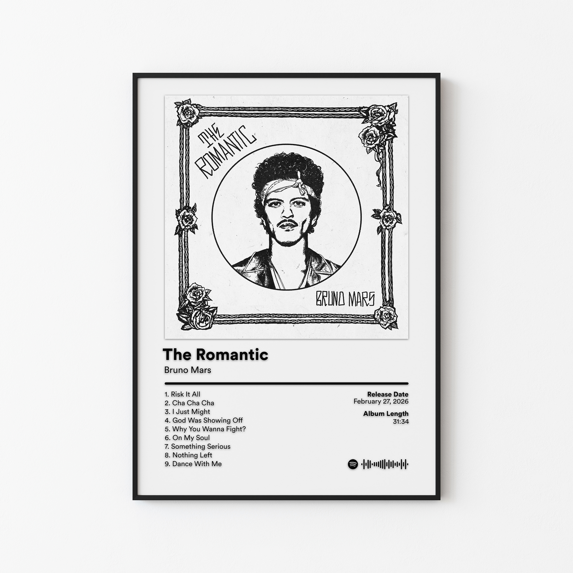 Bruno Mars The Romantic Album Poster