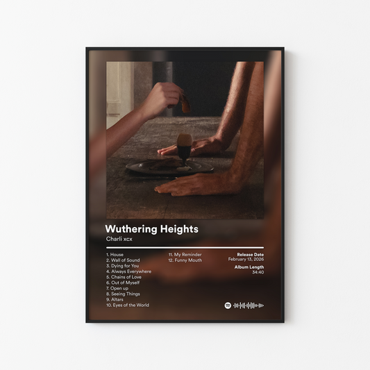 Charli xcx Wuthering Heights Album Poster