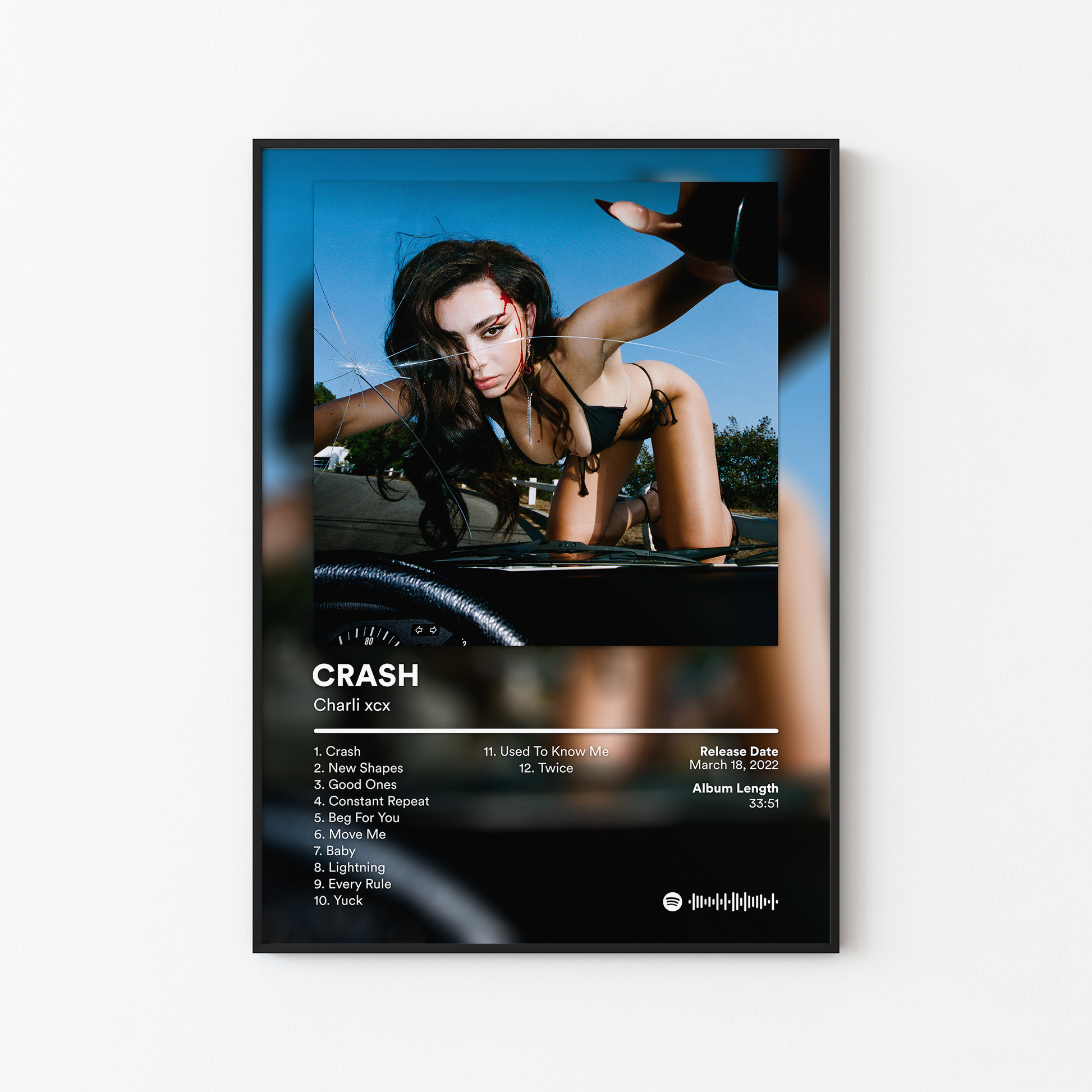 Charli xcx CRASH Album Poster