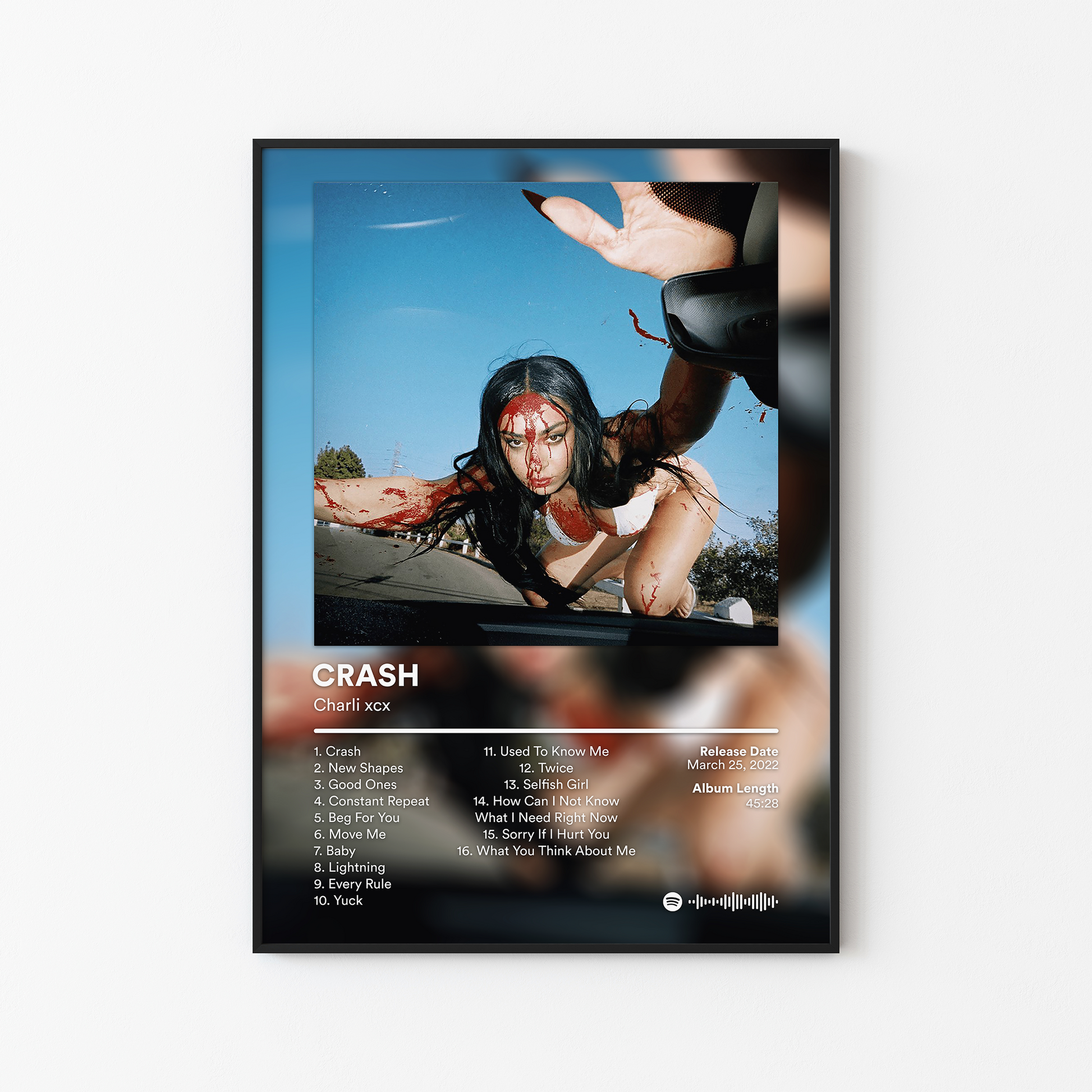 Charli xcx CRASH Album Poster