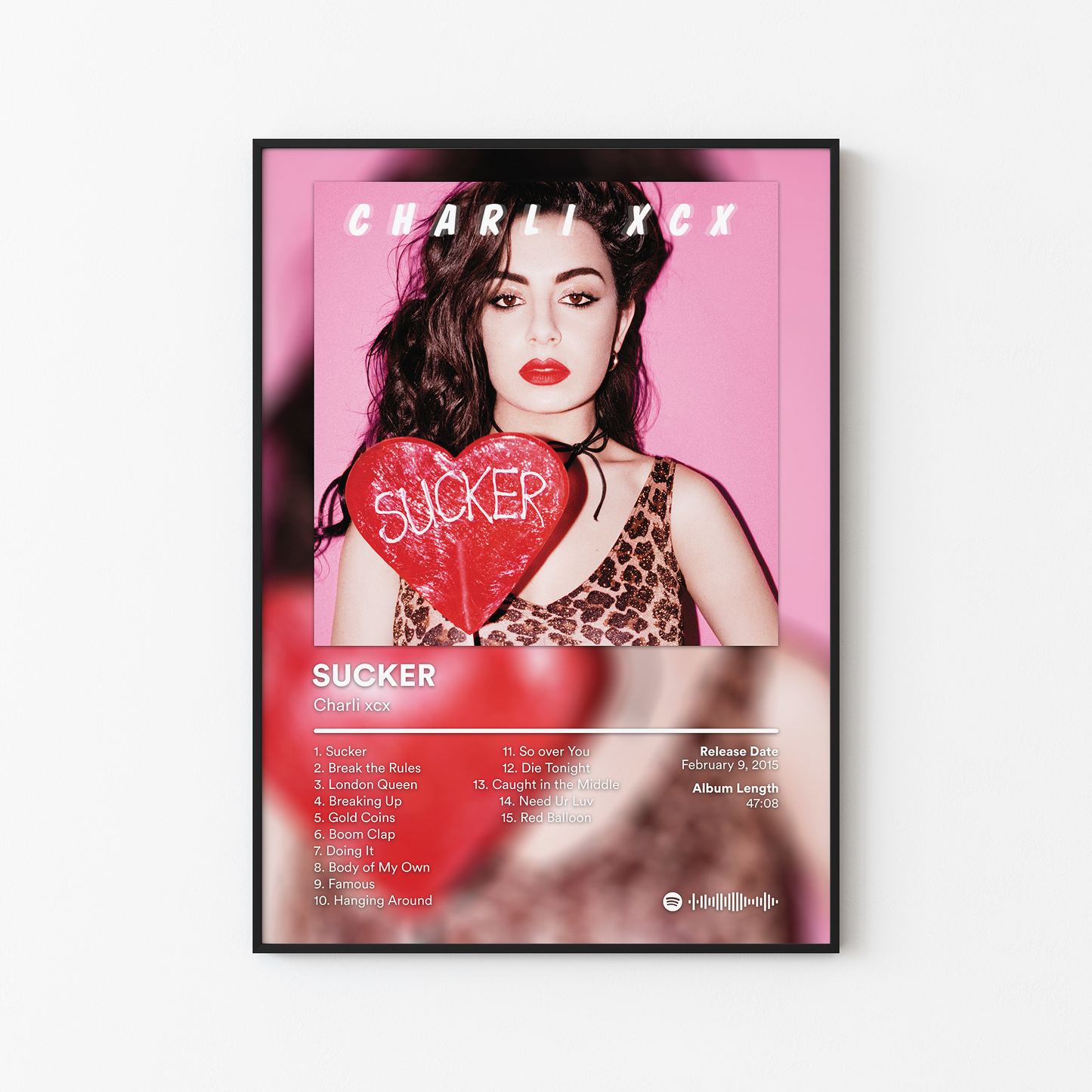 Charli xcx SUCKER Album Poster