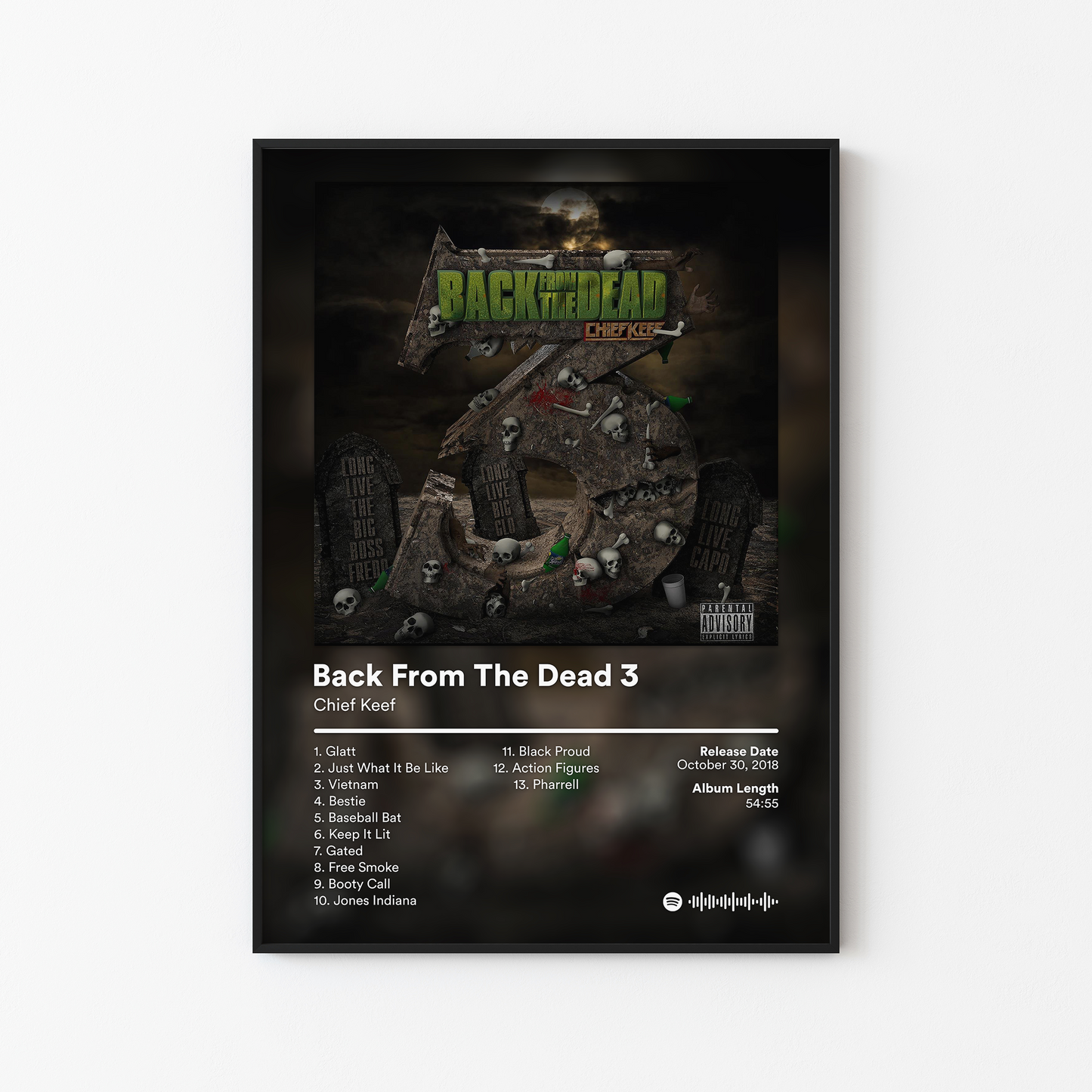 Chief Keef Back From The Dead 3 Album Poster