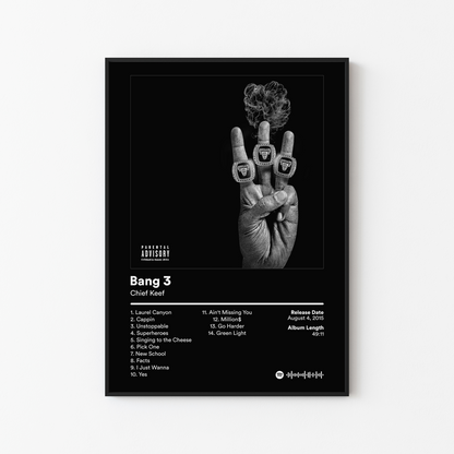 Chief Keef Bang 3 Album Poster