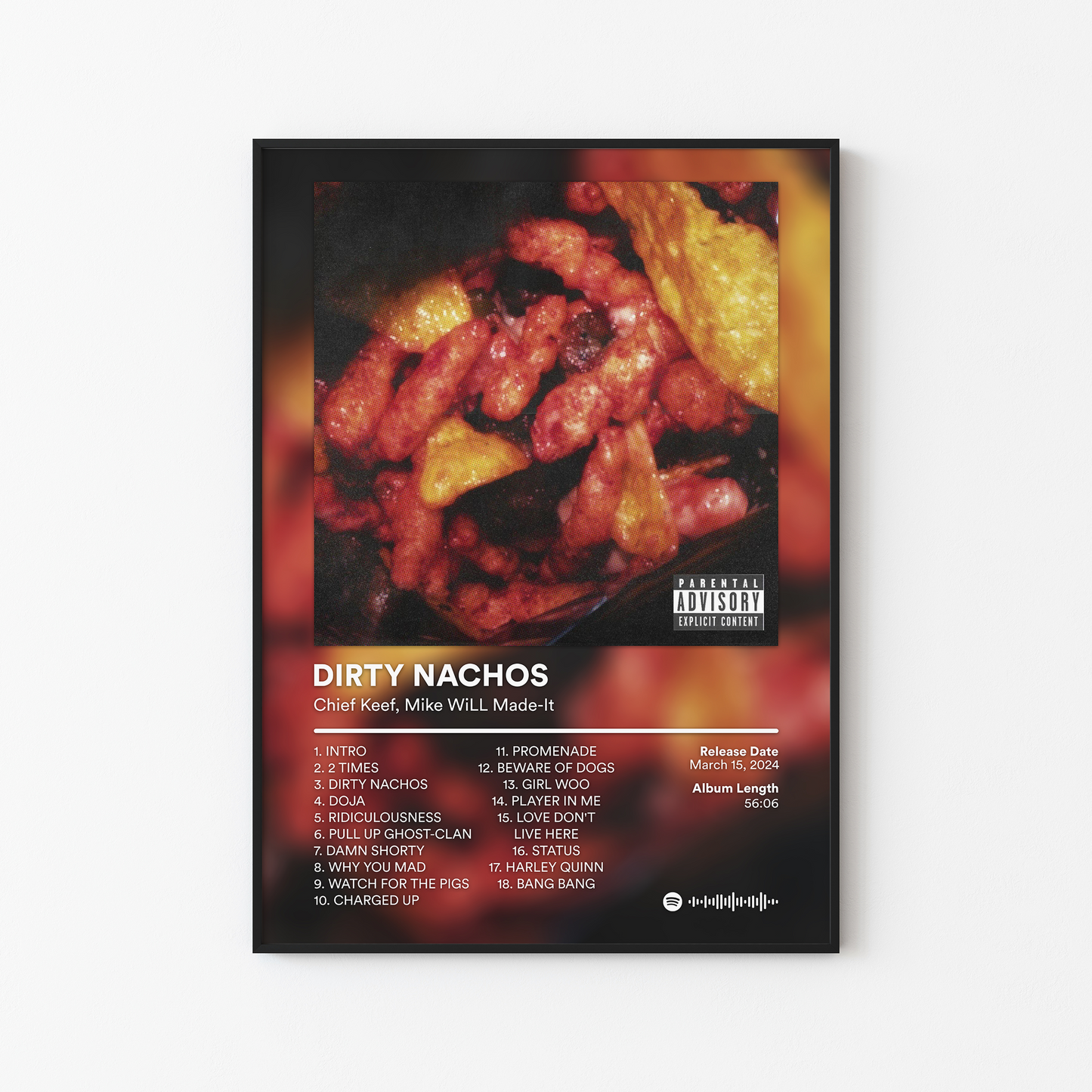 Chief Keef DIRTY NACHOS Album Poster