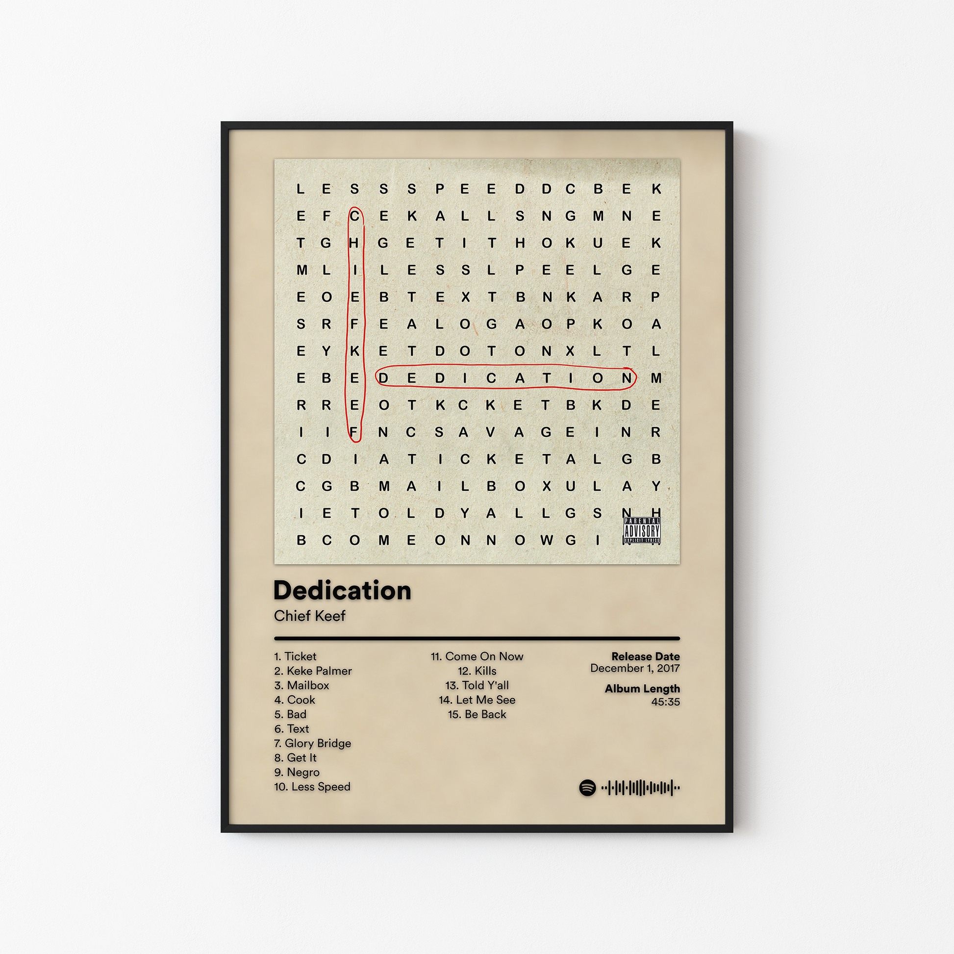 Chief Keef Dedication Album Poster