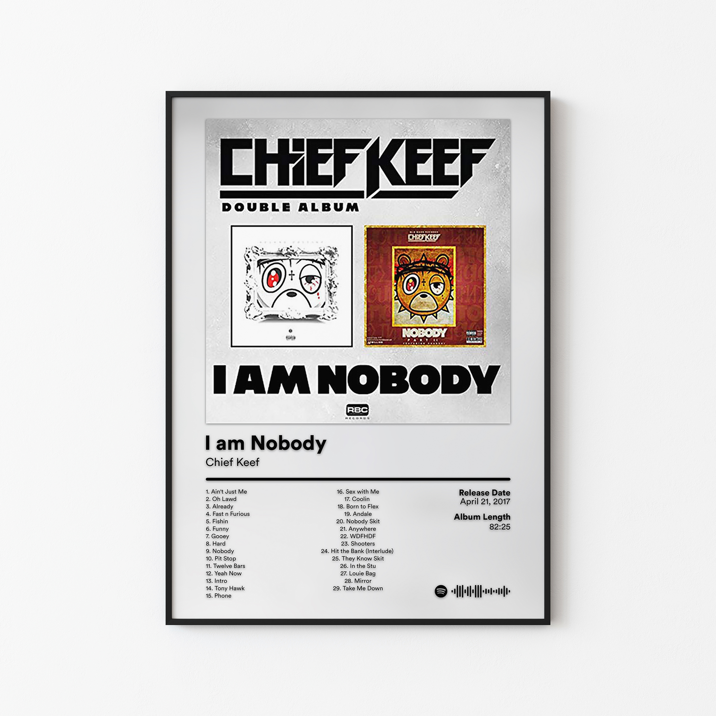 Chief Keef I am Nobody Album Poster