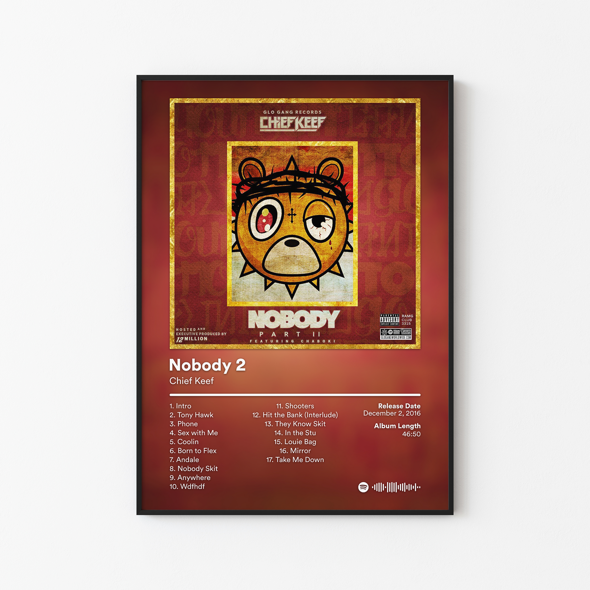 Chief Keef Nobody 2 Album Poster