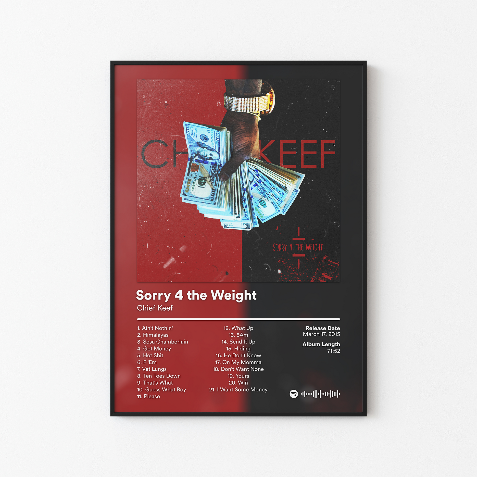 Chief Keef Sorry 4 the Weight Album Poster
