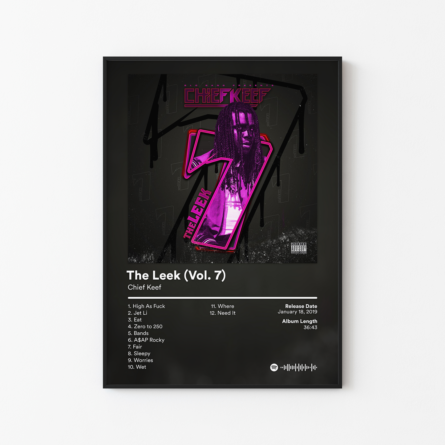Chief Keef The Leek Vol 7 Album Poster