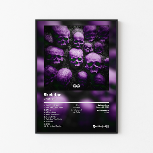 Chief Keef Skeletor Album Poster