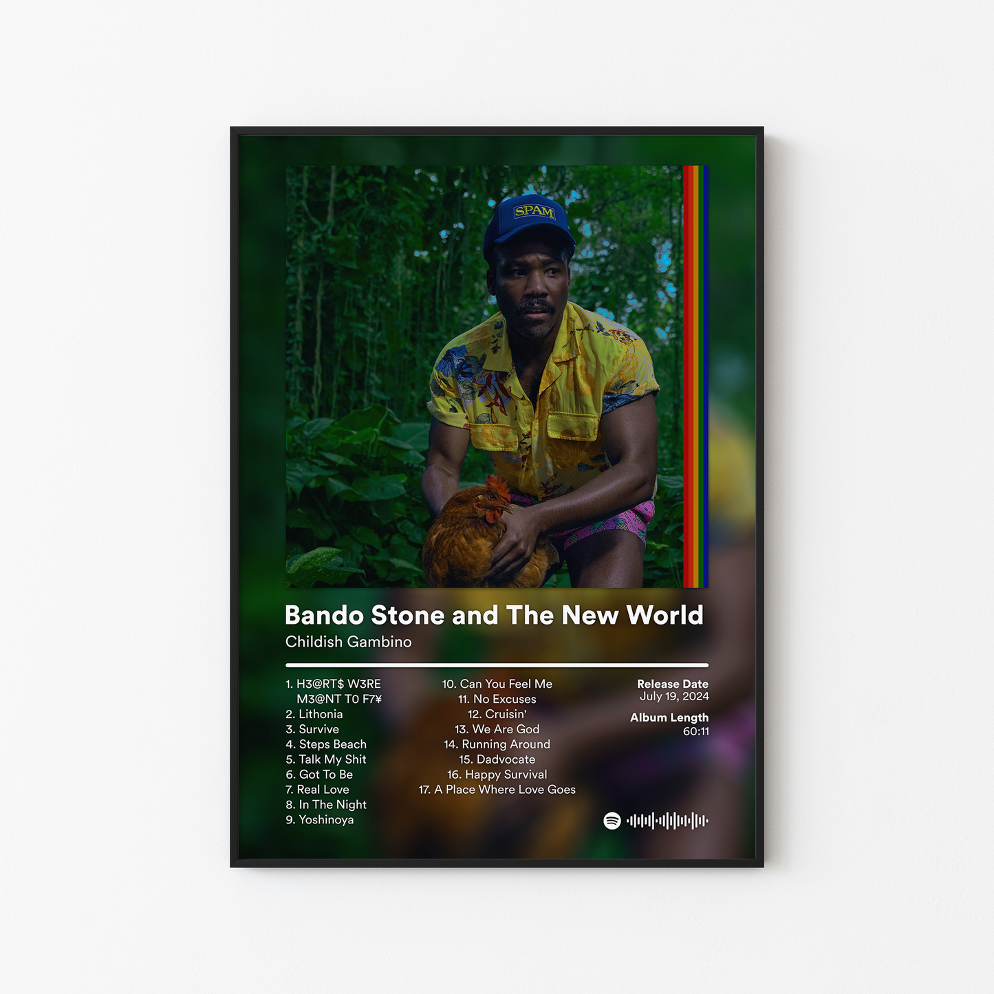 Childish Gambino Bando Stone and The New World Album Poster