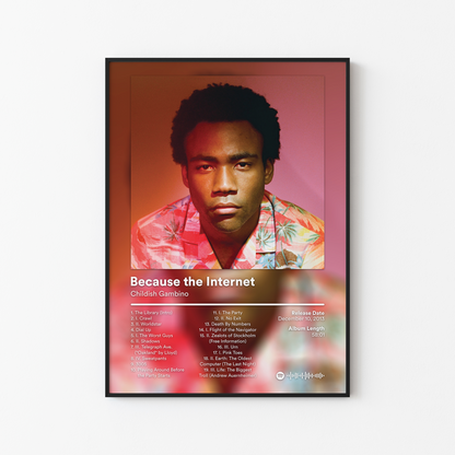 Childish Gambino Because the Internet Album Poster