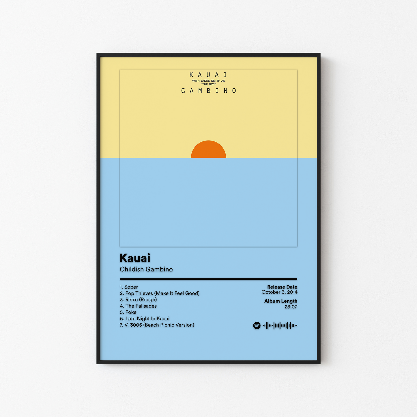 Childish Gambino Kauai Album Poster