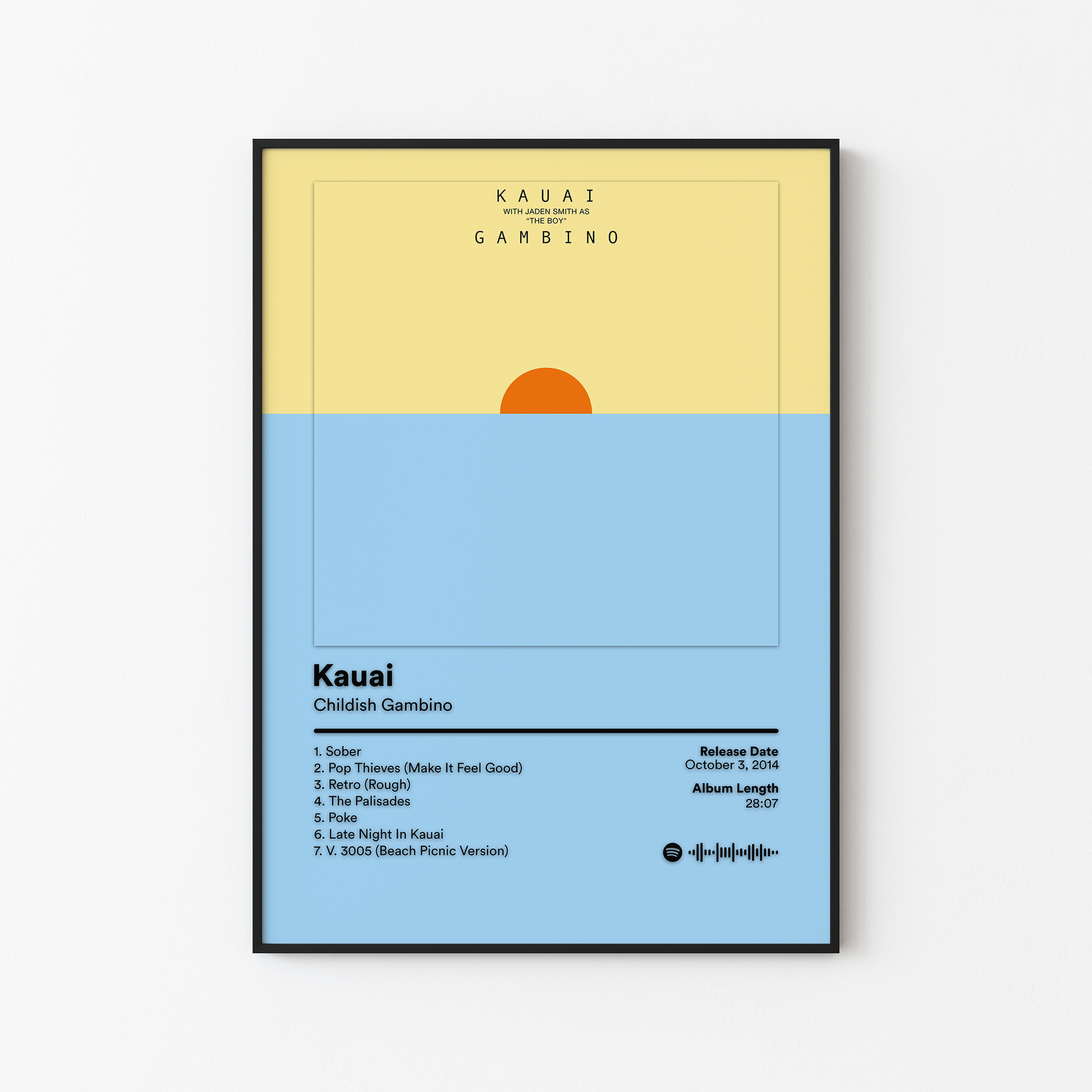 Childish Gambino Kauai Album Poster