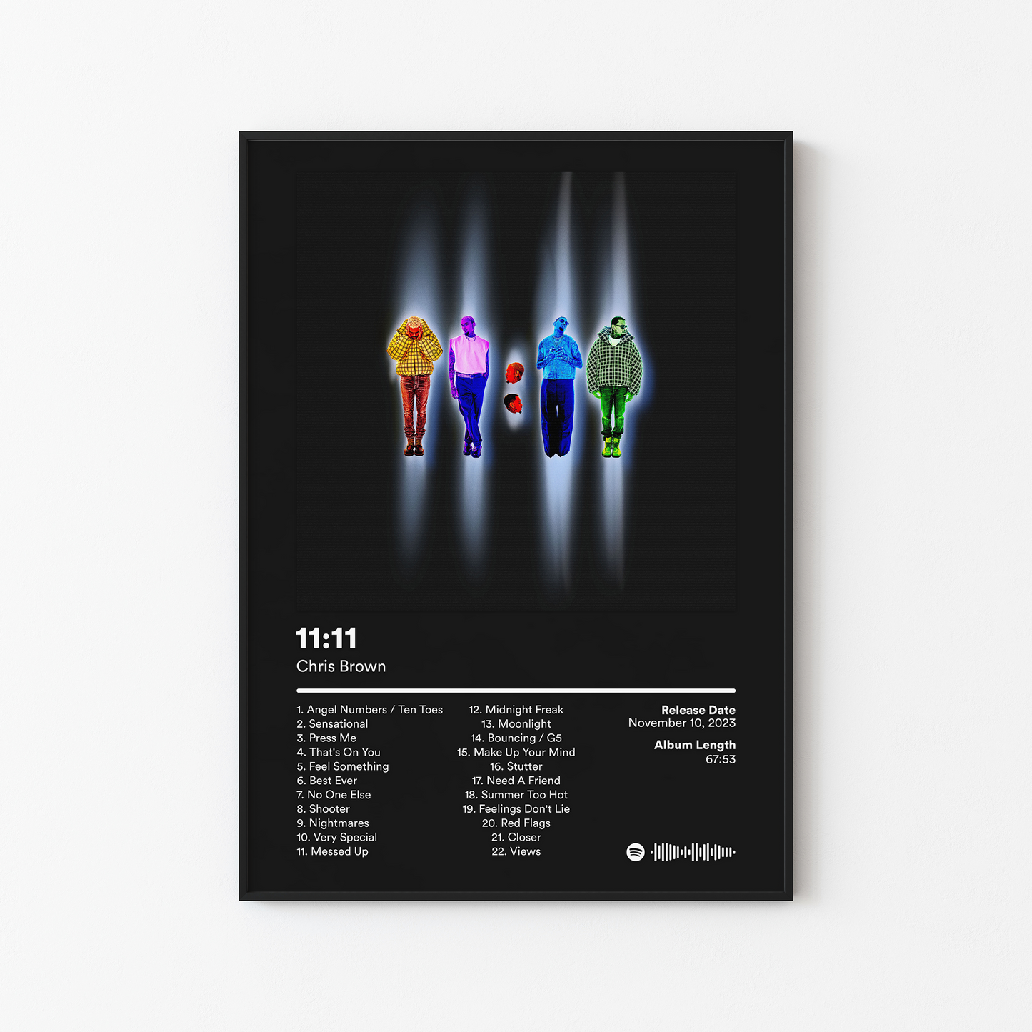 Chris Brown 1111 Album Poster