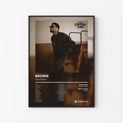 Chris Brown BROWN (The Chocolate Edition) Album Poster