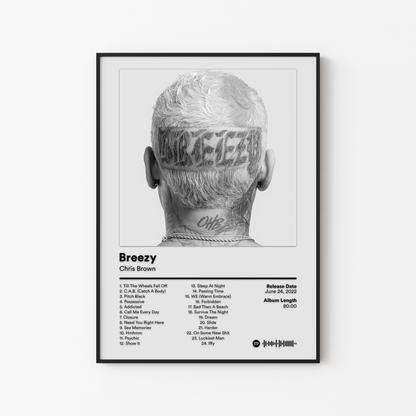 Chris Brown Breezy Album Poster