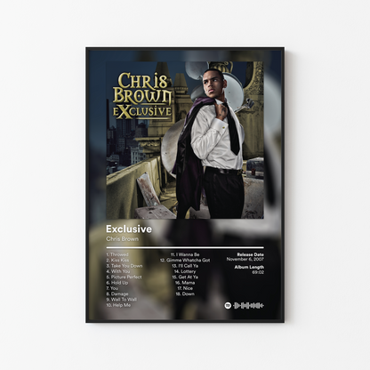 Chris Brown Exclusive Album Poster
