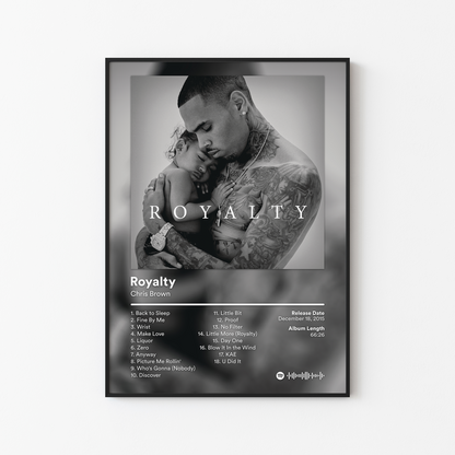 Chris Brown Royalty Album Poster