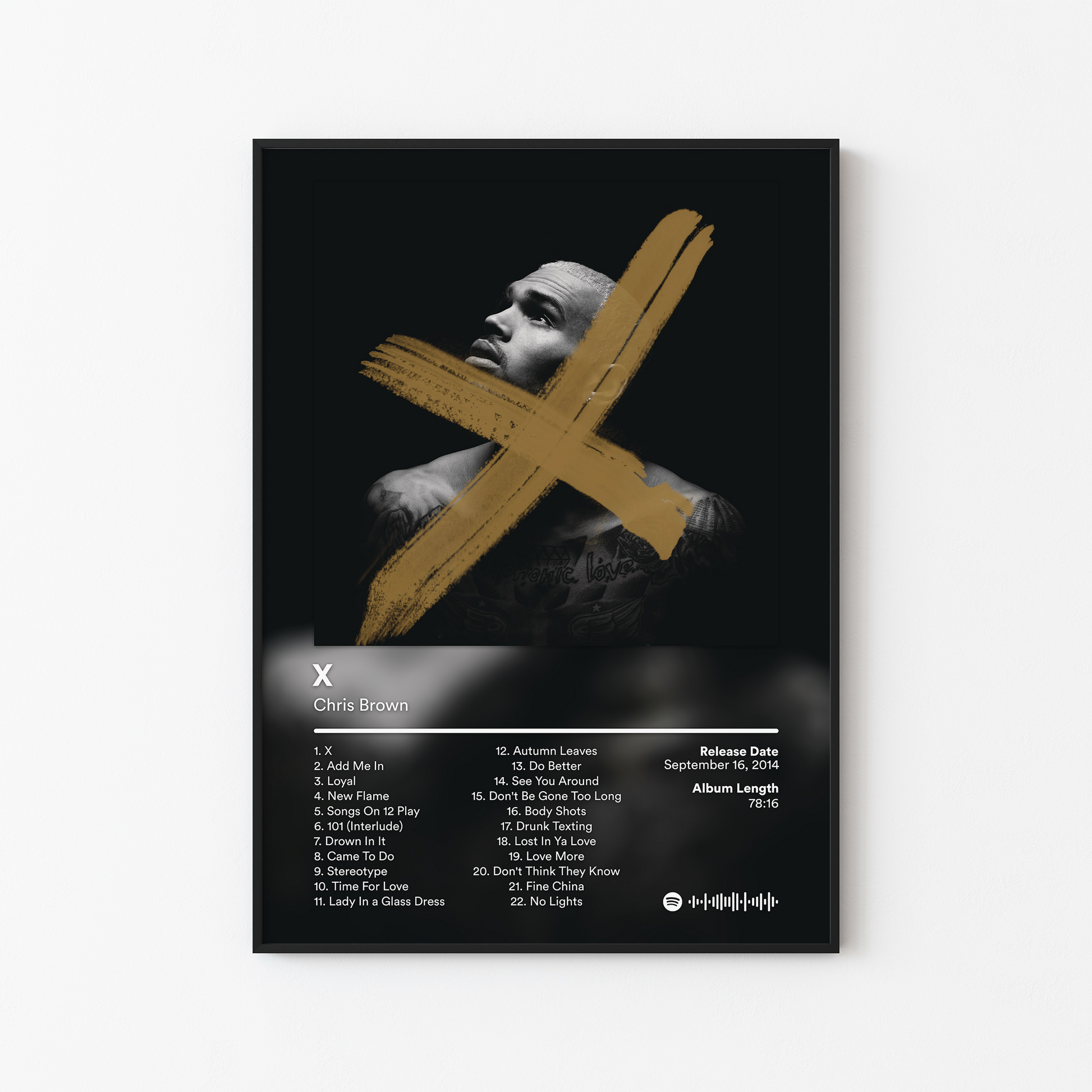 Chris Brown X Album Poster
