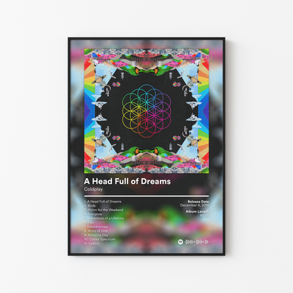 Coldplay A Head Full of Dreams Album Poster