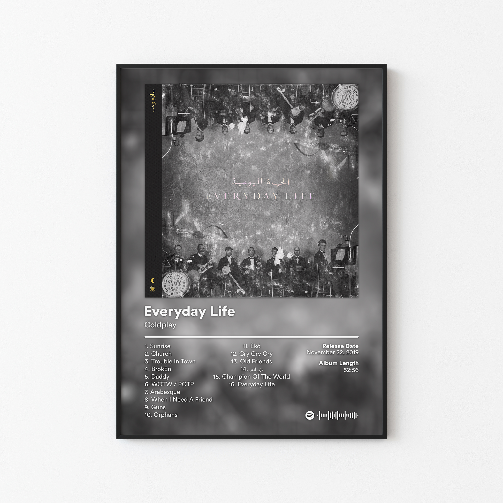 Coldplay Everyday Life Album Poster