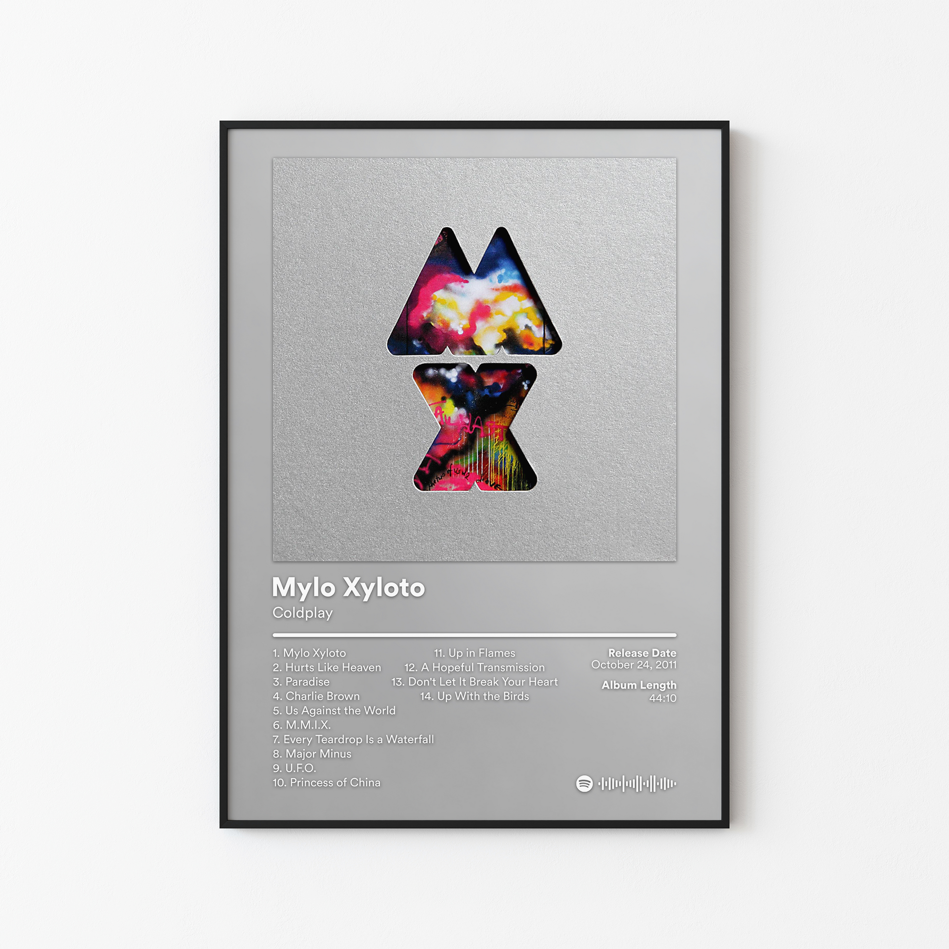 Coldplay Mylo Xyloto Album Poster