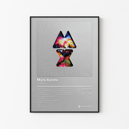 Coldplay Mylo Xyloto Album Poster