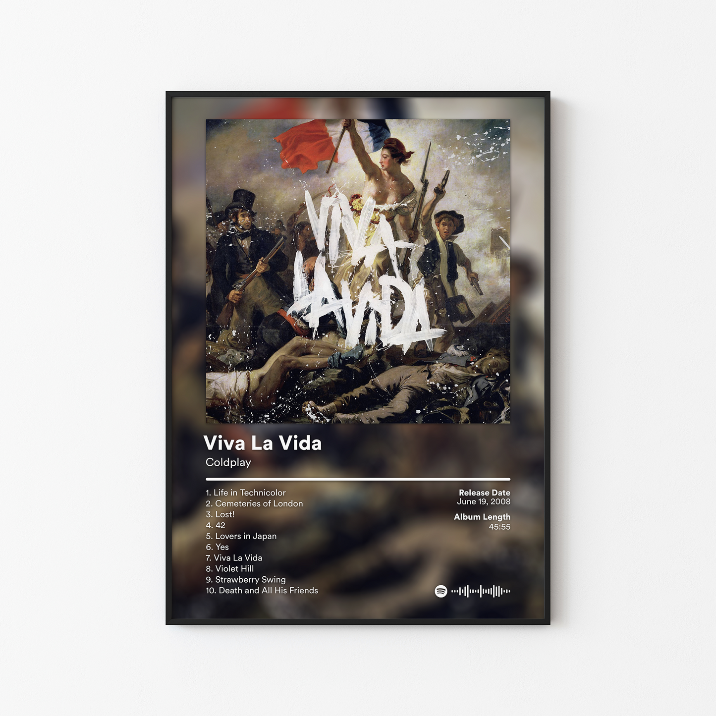 Coldplay Viva La Vida or Death and All His Friends Album Poster