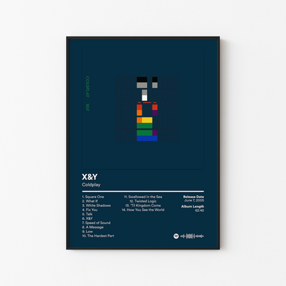 Coldplay X and Y Album Poster