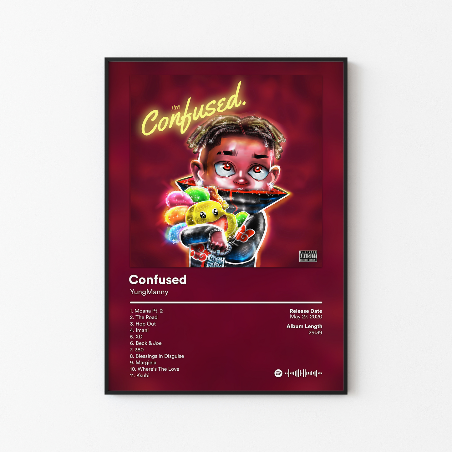 YungManny Confused Album Poster