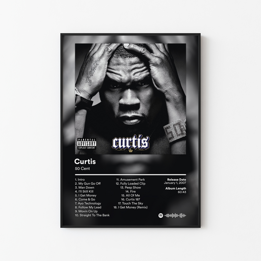 50 Cent Curtis Album Poster