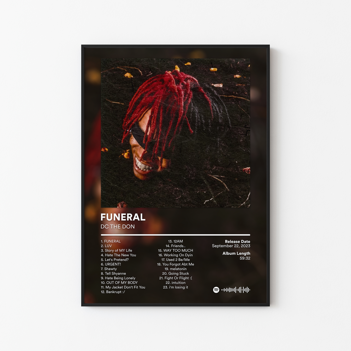 DC THE DON FUNERAL Album Poster