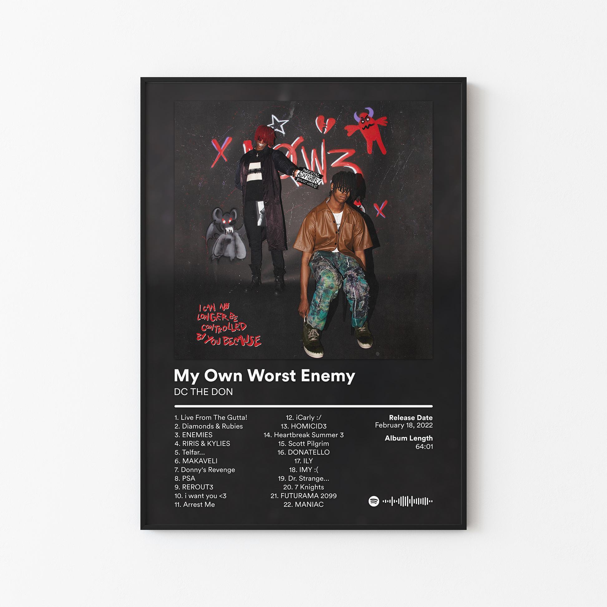 DC THE DON My Own Worst Enemy Album Poster