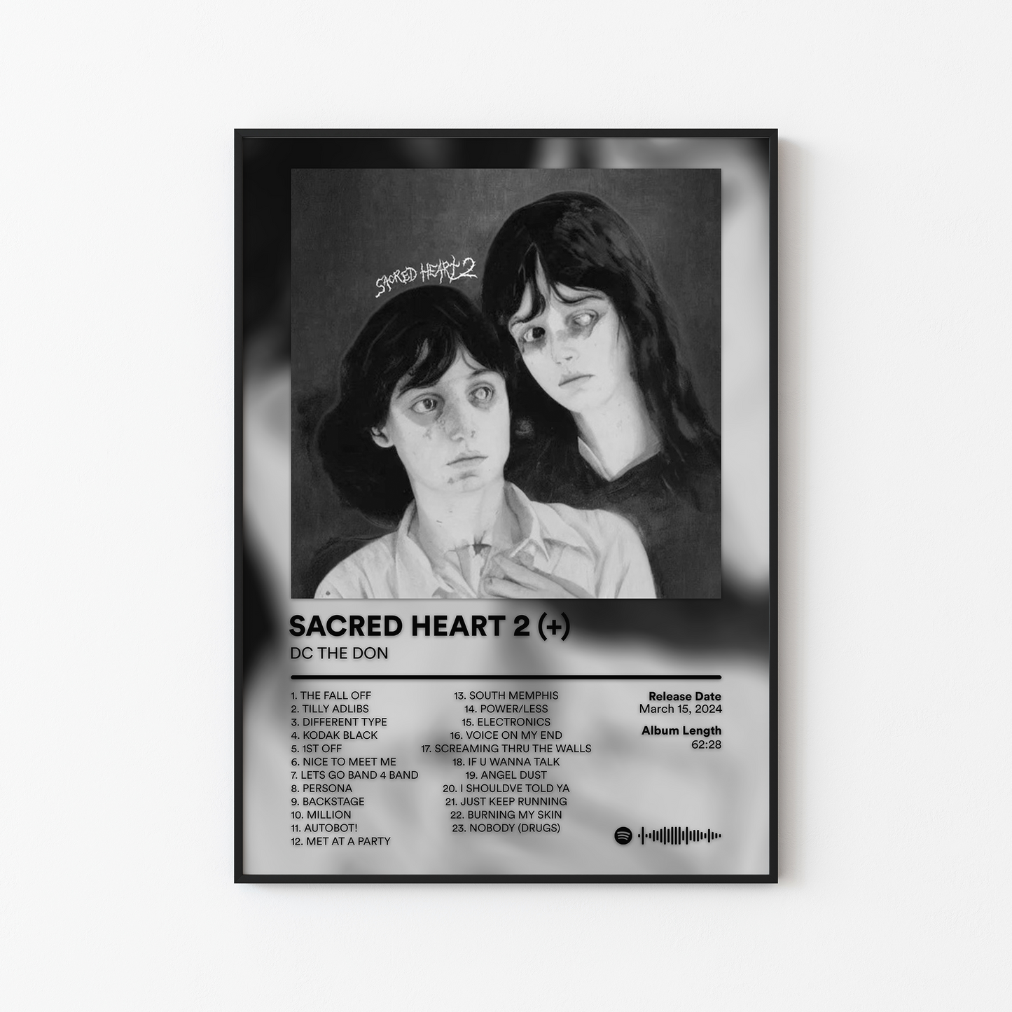 DC THE DON SACRED HEART 2 Album Poster