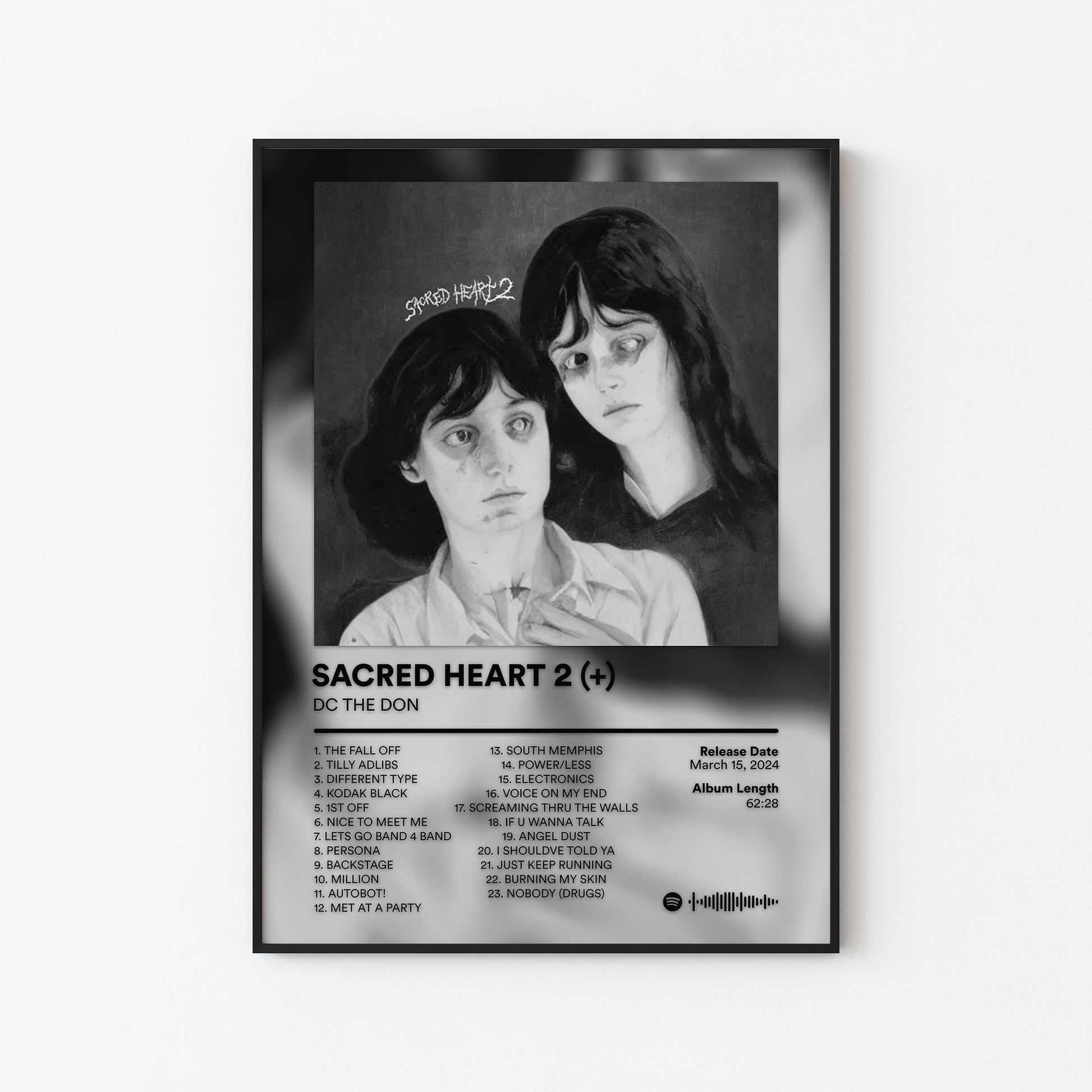 DC THE DON SACRED HEART 2 Album Poster