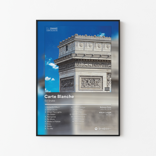 DJ Snake Carte Blanche Album Poster