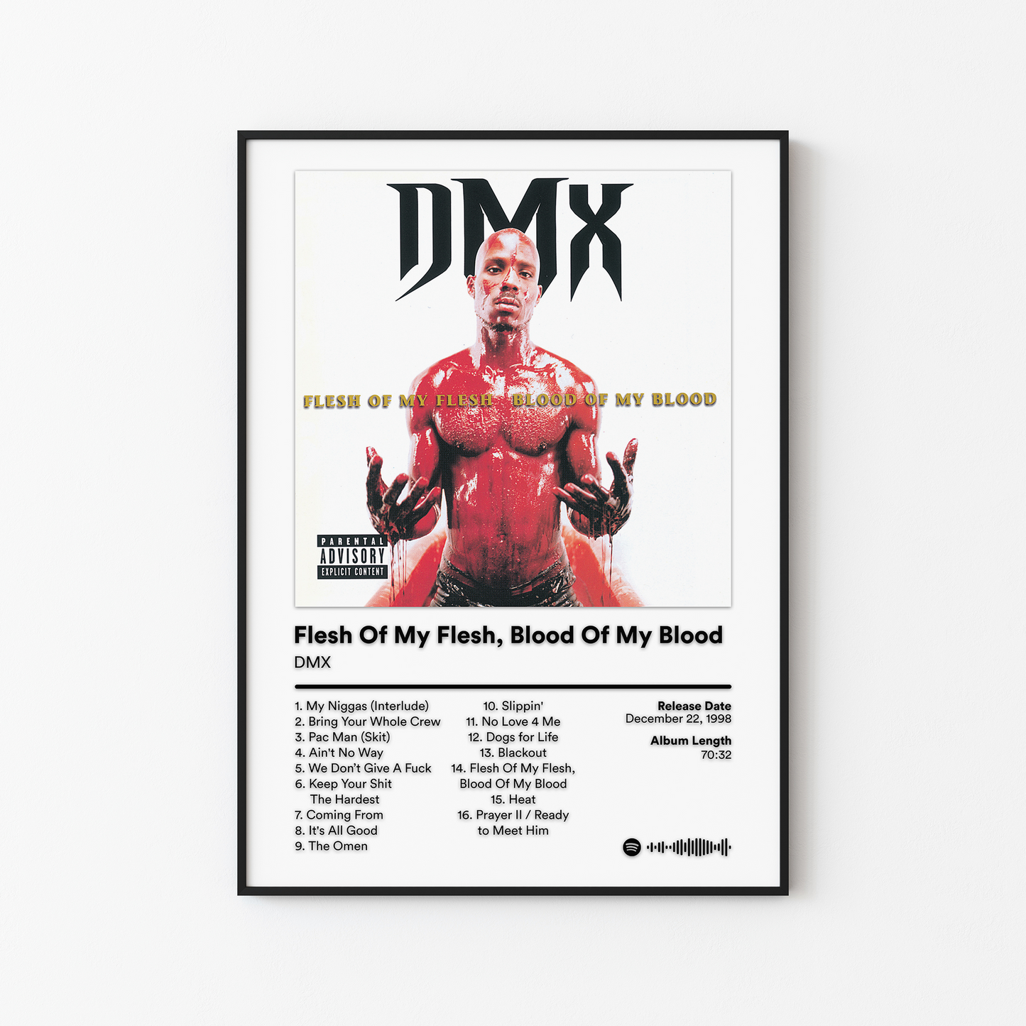 DMX Flesh Of My Flesh Blood Of My Blood Album Poster