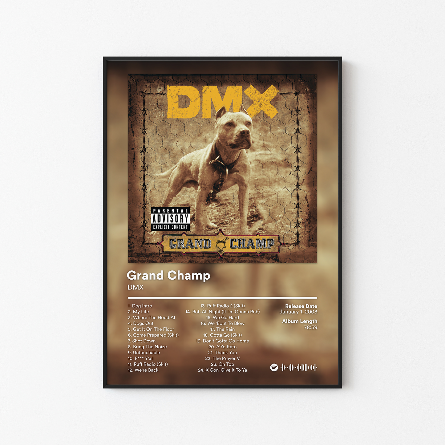 DMX Grand Champ Album Poster
