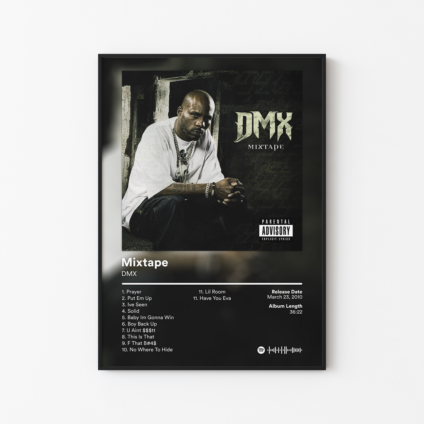 DMX Mixtape Album Poster