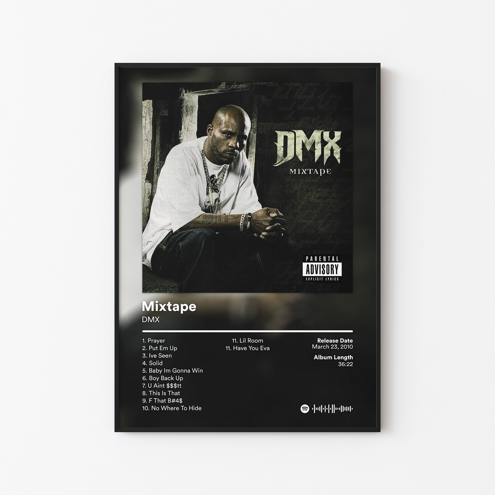 DMX Mixtape Album Poster