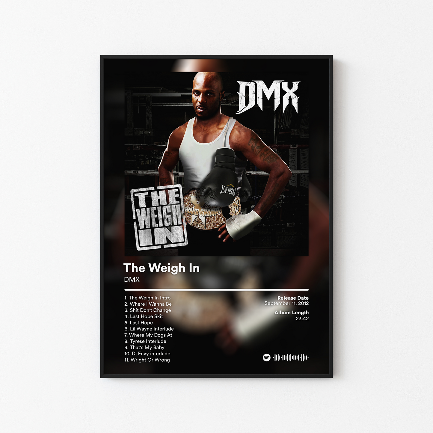 DMX The Weigh In Album Poster