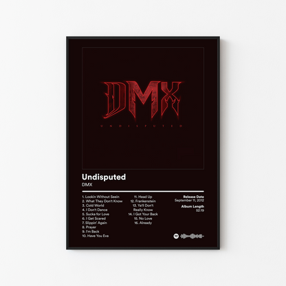 DMX Undisputed Album Poster